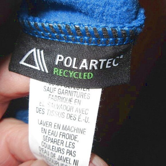 LL Bean Men's Jacket Size XL Blue Fleece Trail Full Zip Outdoor Hiking Layer - Picture 6 of 11